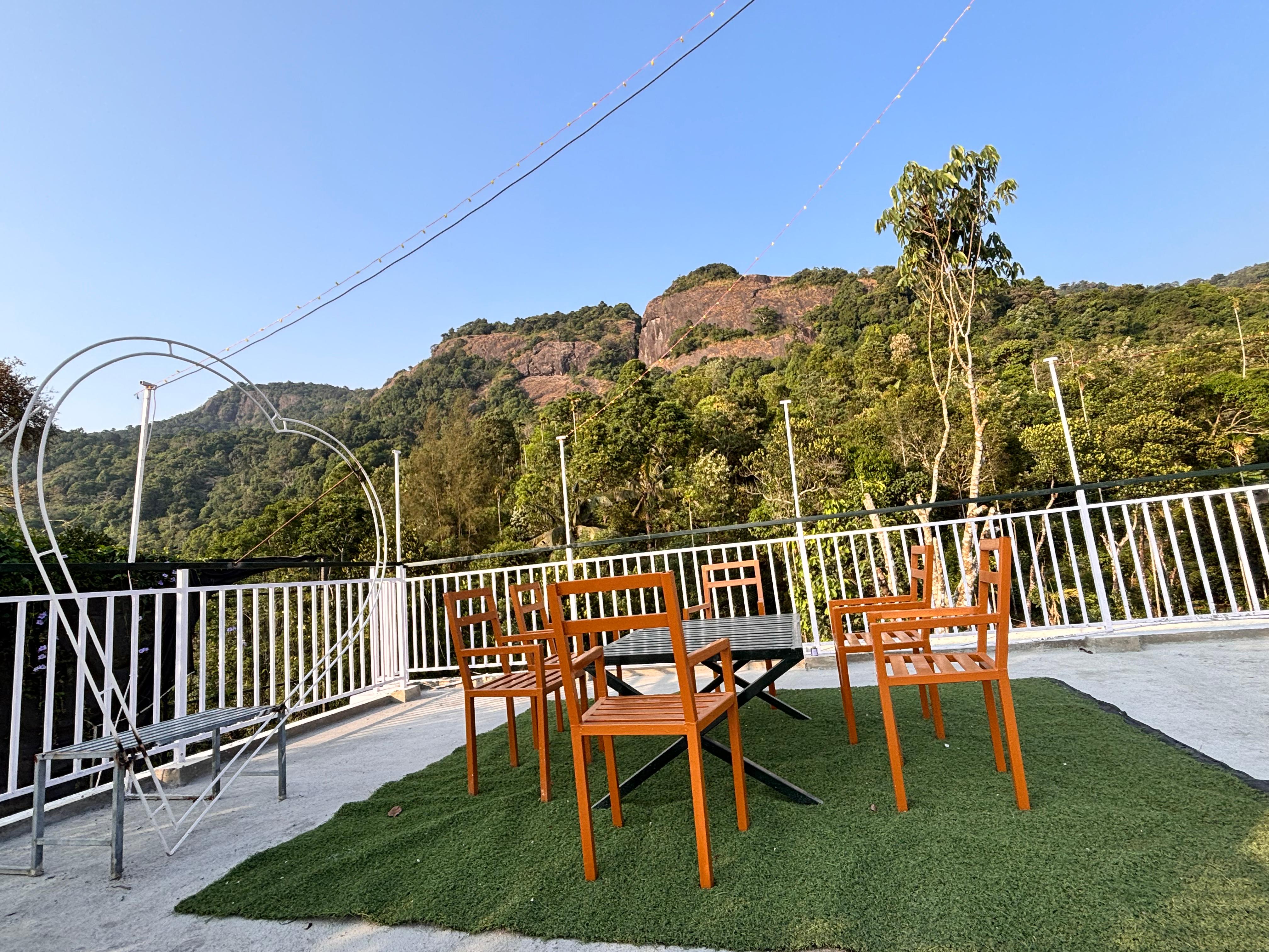 Viewing Deck & Mountain Landscape